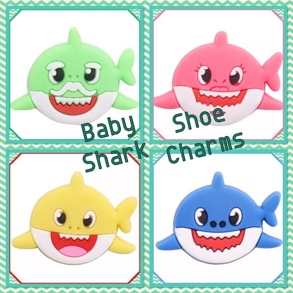 🐬New🐬Baby Shark Shoe Charms 🐬